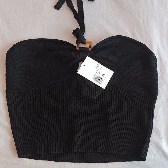 Forever 21 Knit Halter Crop Top XL - Picture 5 of 8